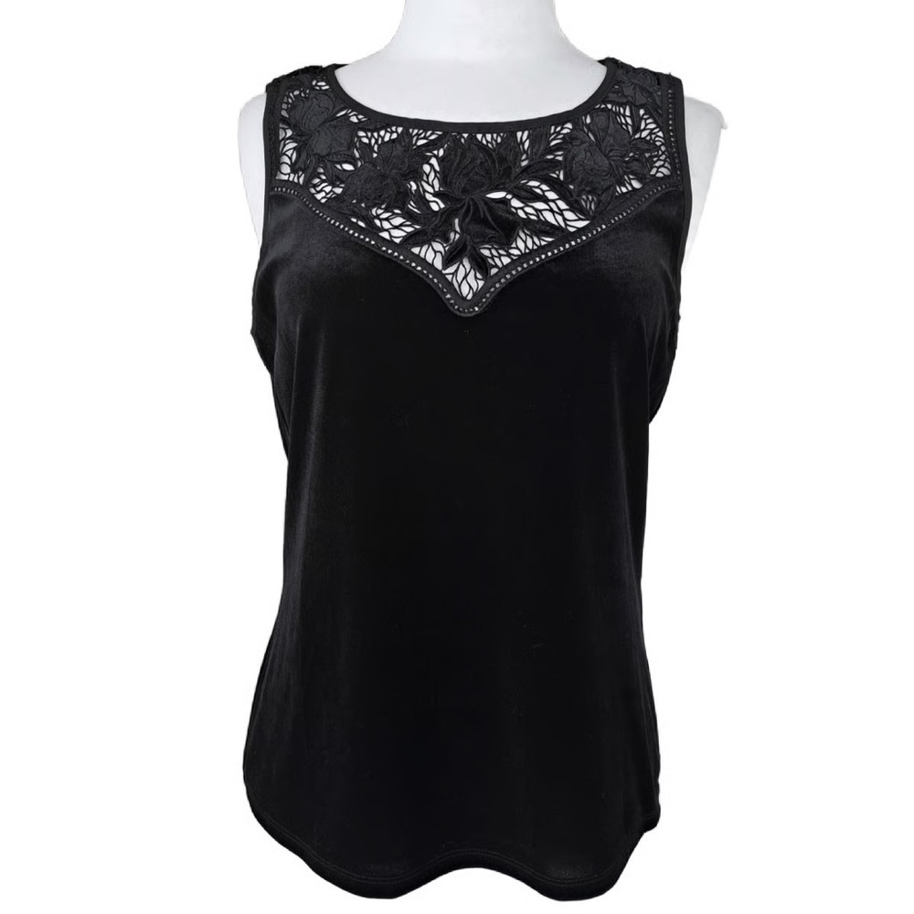 White House Black Market Velvet Top